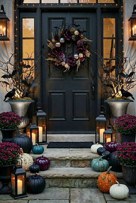 Halloween front porch