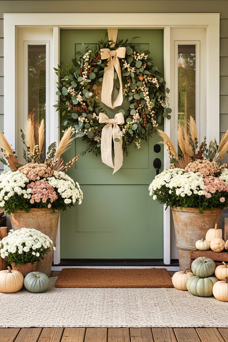 different colors fall front porch copy