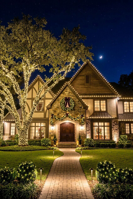 Eleagnt Christmas yard decor