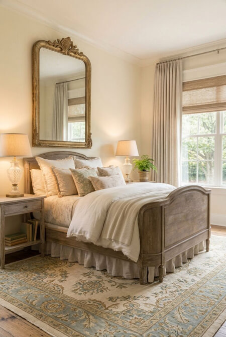 modern shabby chic bedroom