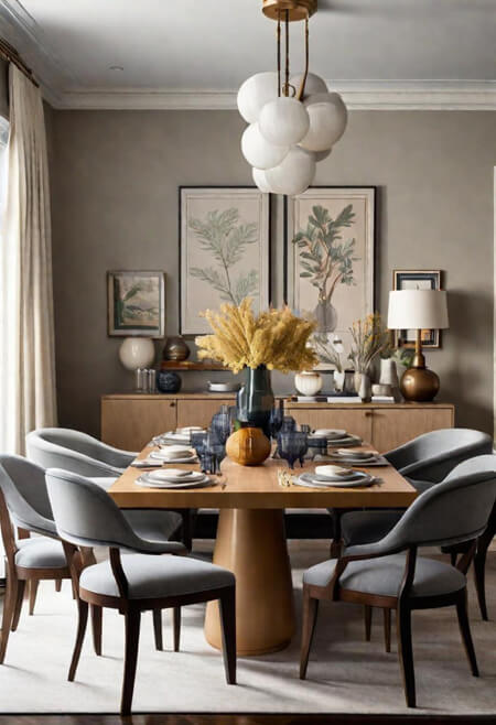 Neutral dining room inspo