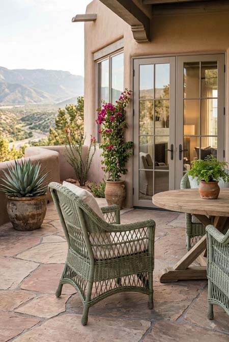 wicker outdoor furniture
