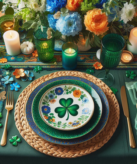 St. Patrick's Day Tablescape