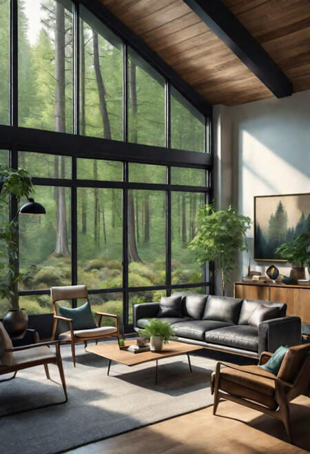 How to decorate a room with tall ceilings