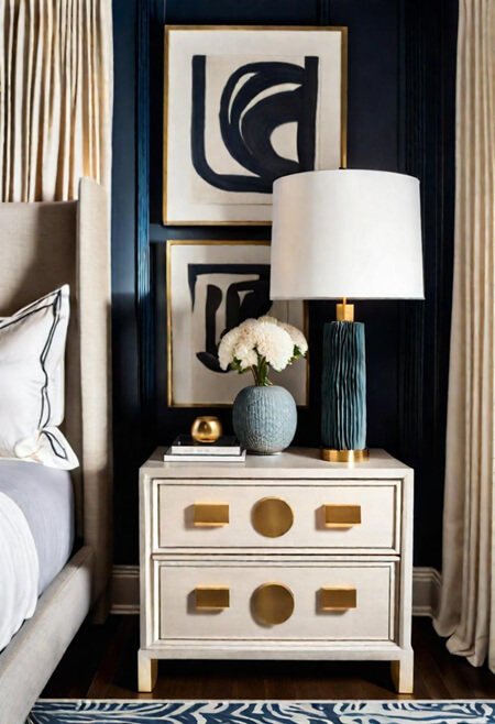 How to decorate a nightstand