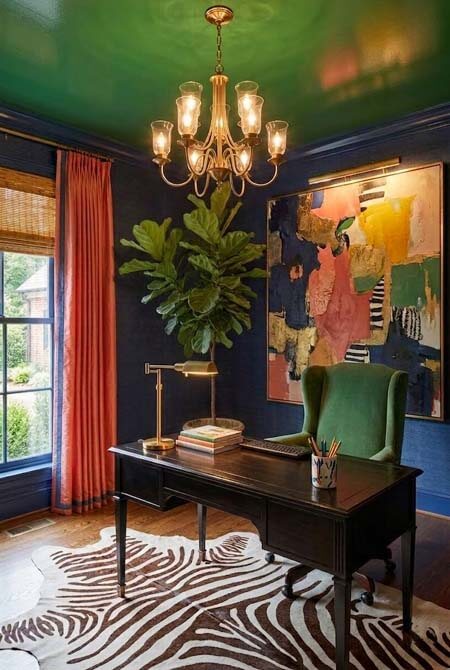 paint ceiling home office