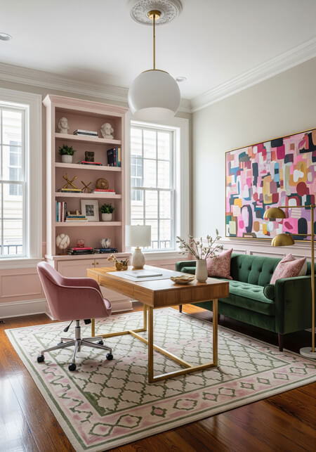 pink accent color decorating ideas