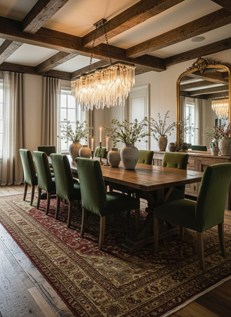 rustic elegant dining room