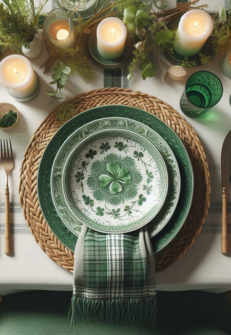 Saint Patrick's Day Tablescape