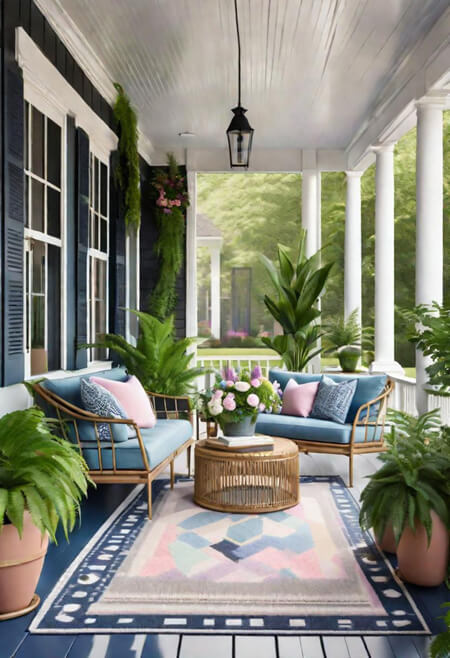 Spring front porch decor ideas