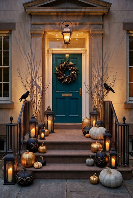 Halloween front porch