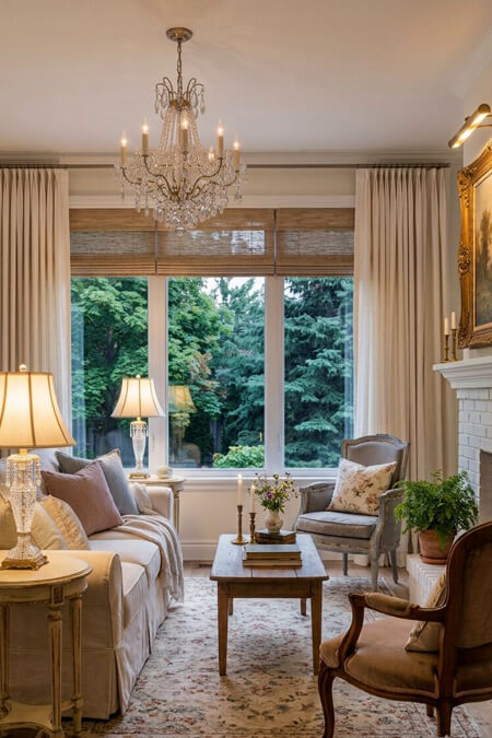 modern shabby chic living room