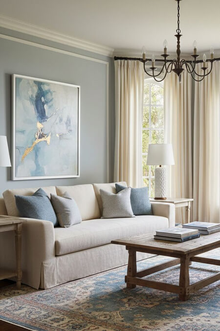neutral modern living room