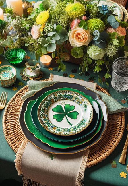 Table decor for Saint Patrick's Day