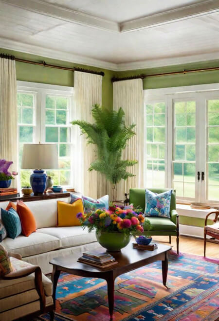 Colorful living room