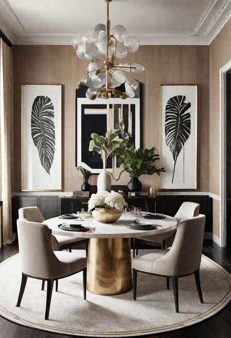 Neutral dining room inspiration