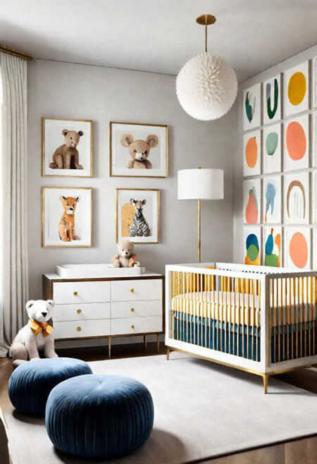 sophisticated baby nursery