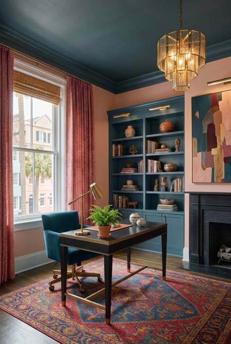 paint ceiling home office