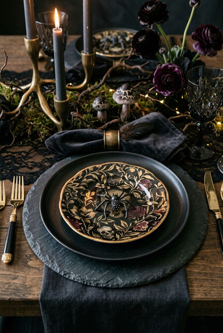 Halloween tablescape