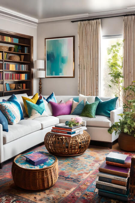 Bold Colorful Living Room