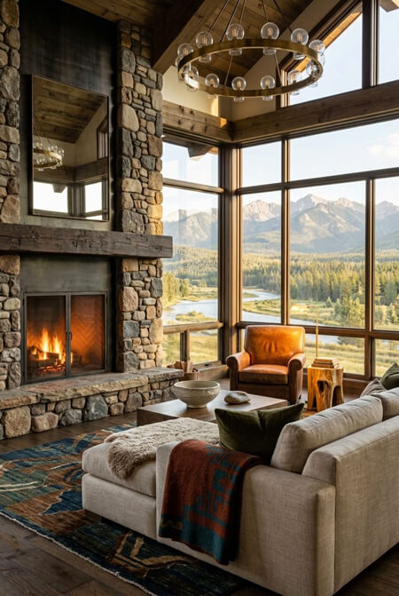 Rustic living room