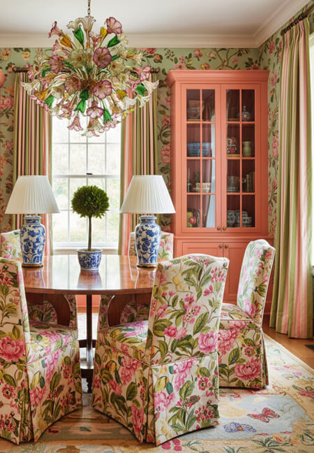 7 library dining room fabrics