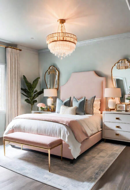 Use mirrors in a small bedroom