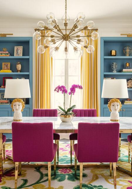 library dining room decor