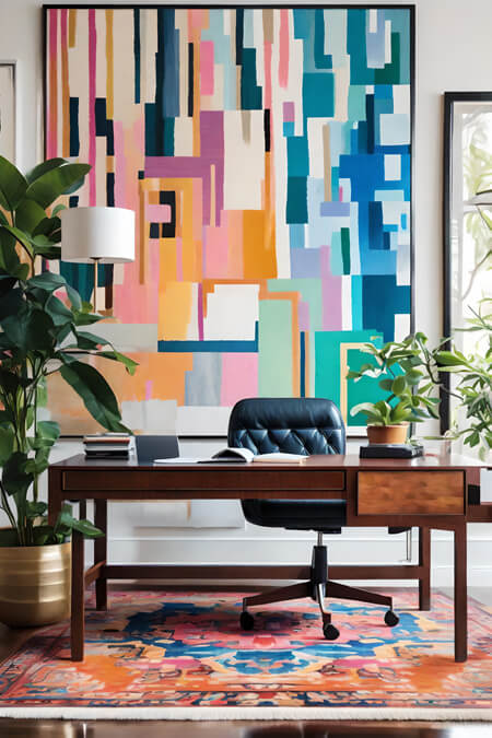 Colorful Home Office