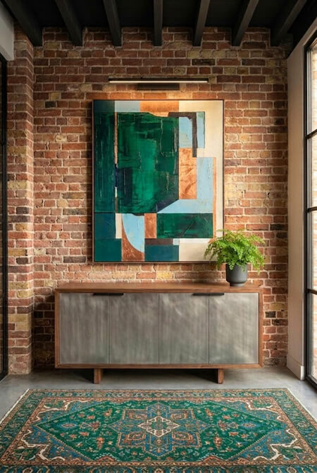 Cabinet painted with stainless steel paint
