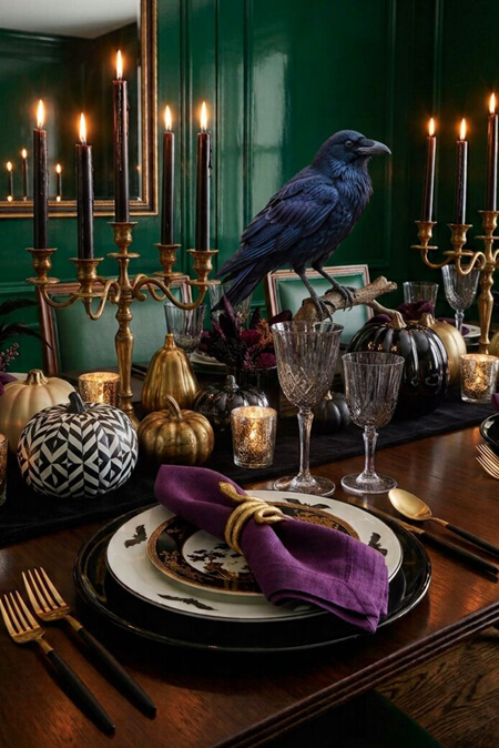Halloween tablescape
