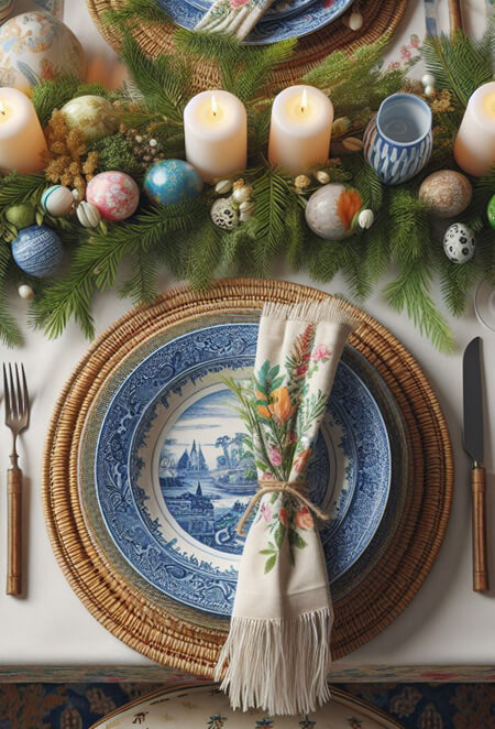 Easter tablescape decorating ideas
