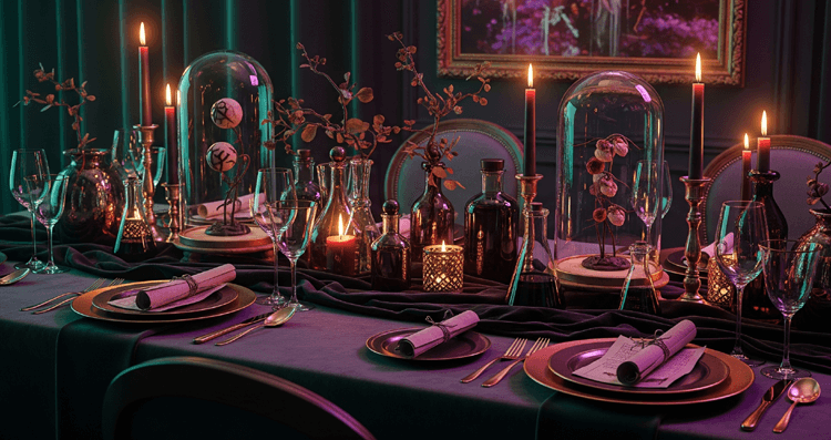 alchemist halloween tablescape