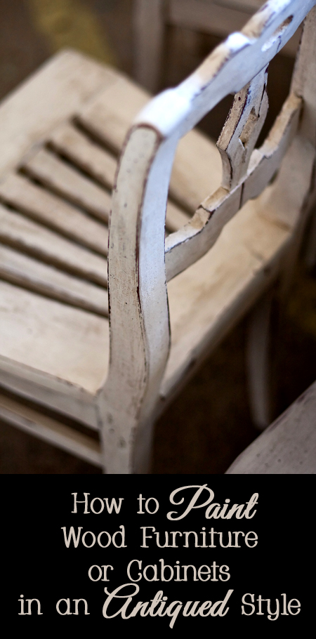 How to Paint Furniture or Cabinets in an Antique or Vintage Style