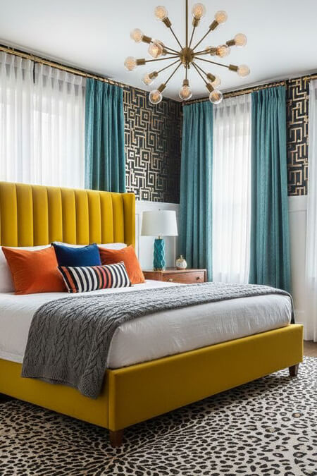 Leopard print carpet