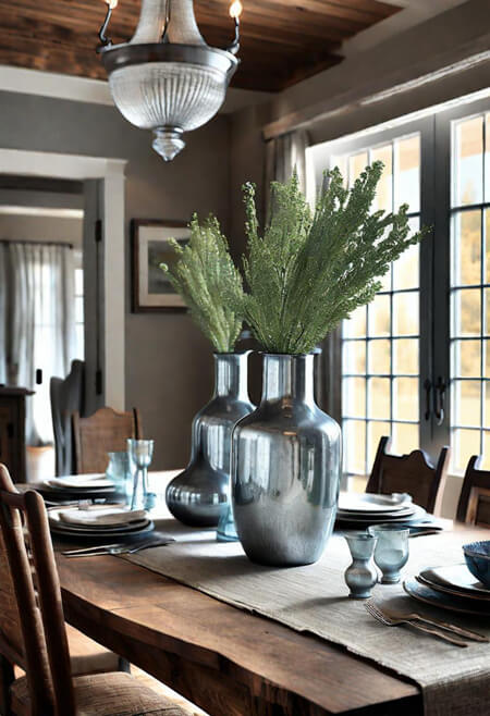 DIY mercury glass vase