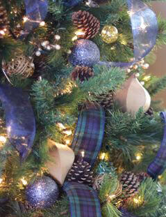 blackwatch plaid christmas lights