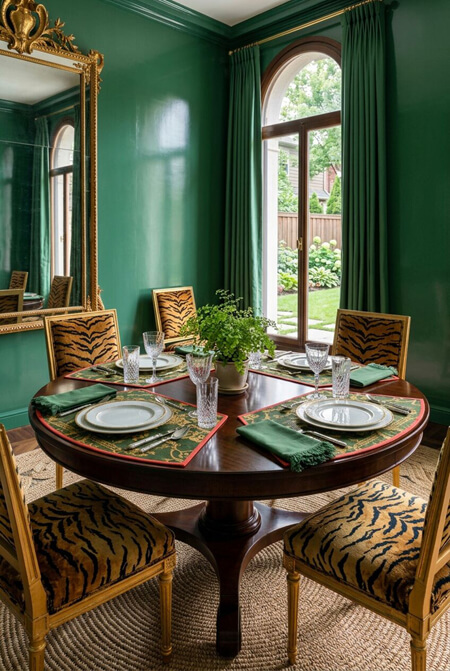 bold colored placemats