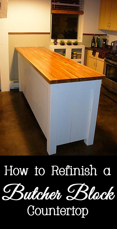 How to Refinish a Butcher Block Countertop in Your Home