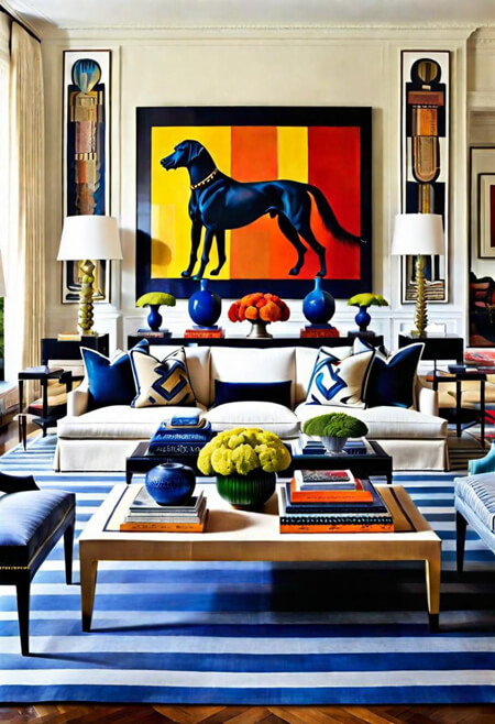 Colorful living room