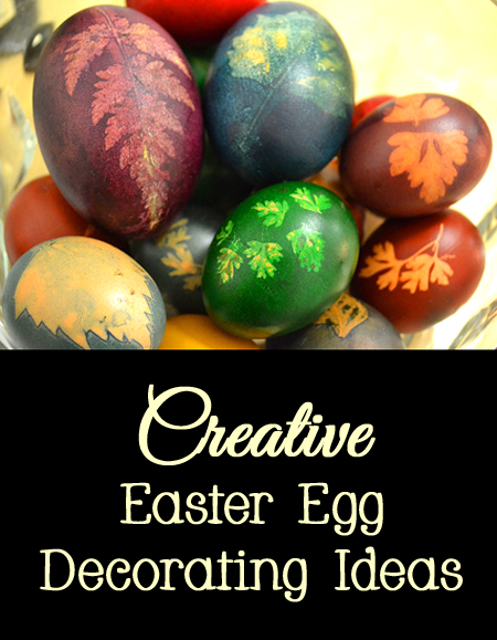 Creative Easter Egg Decorating Ideas - diy, fun, kids, paint, chalkboard, cheap