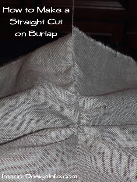 How to Cut Burlap