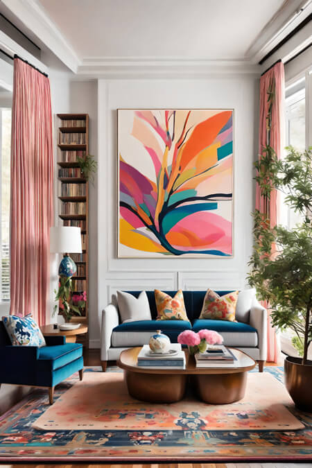 Living room focal point artwork