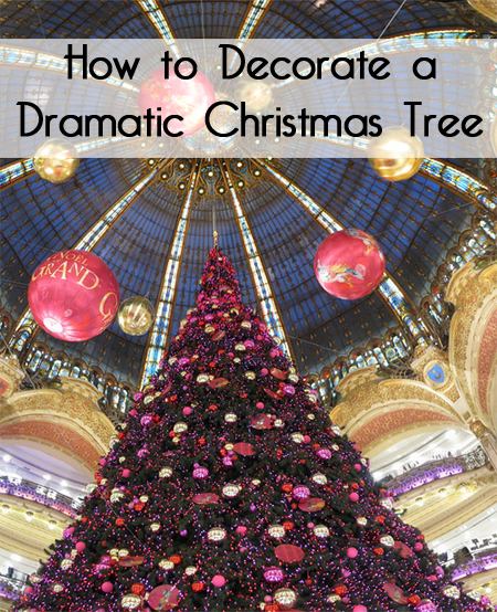 How to Decorate a Dramatic Christmas Tree