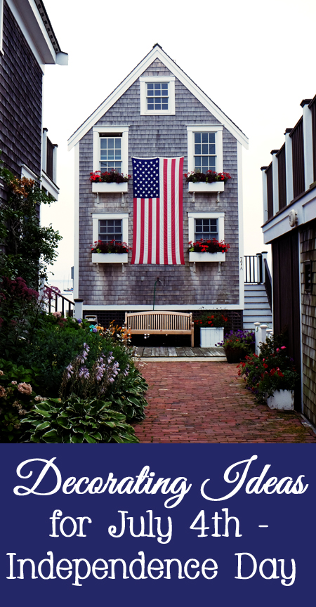 Decorating Ideas for July 4th - Independence Day - party, house, how to, table, red, white, blue