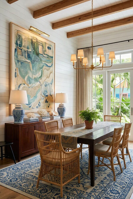 dining room focal point