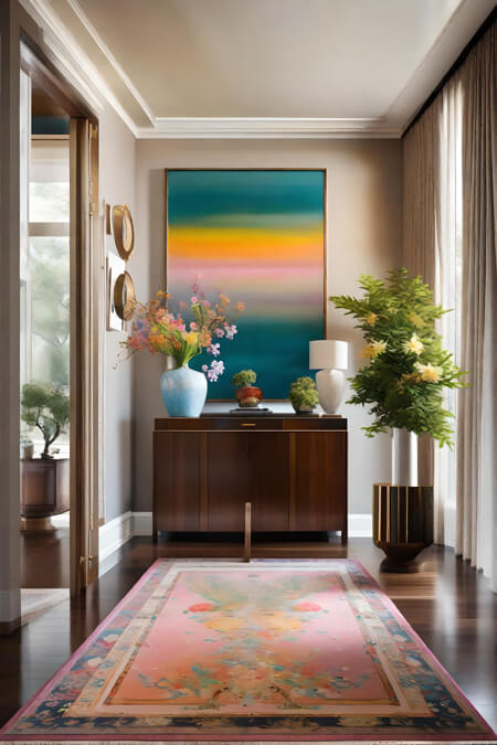 Foyer console table decorating ideas