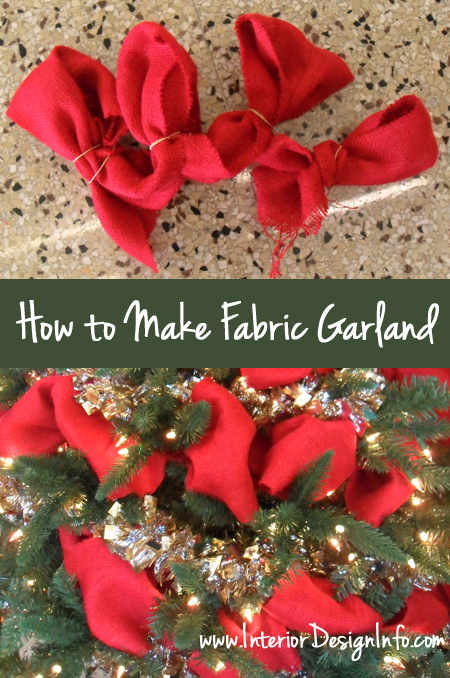 How to Make Full and Fluffy Fabric Galrand for Your Christmas Tree
