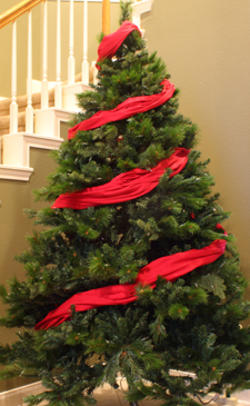 Fabric Garland - Barber Pole Method