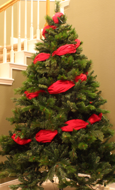 Farbic Garland - Barber Pole Tuck Method